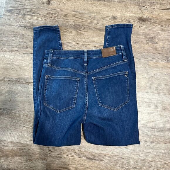 Madewell Womens Curvy High-Rise Skinny Jeans Size 28 Dark Wash - Picture 1 of 4